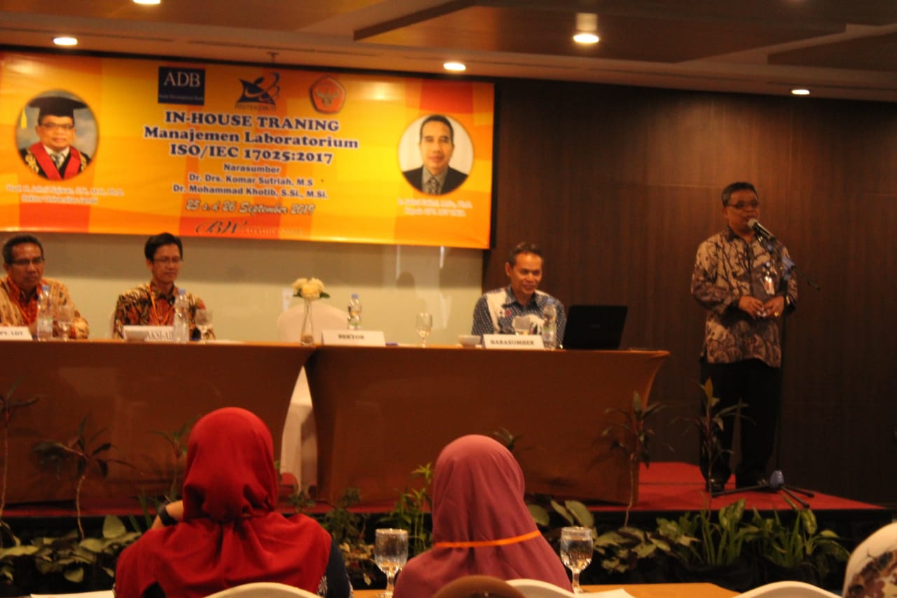 IN HOUSE TRAINING MANAJEMEN LABORATORIUM ISO/IEC 17025:2017
